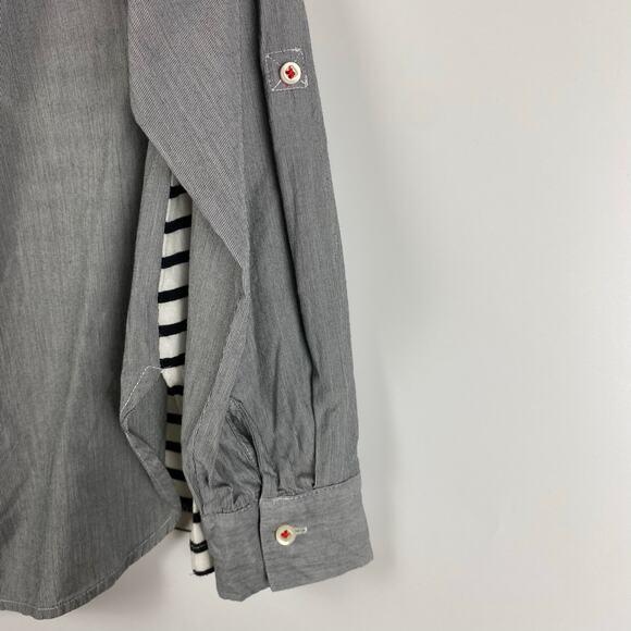 Postmark Anthropologie Conductor Stripe Top Long Sleeved Women’s Size XS - Picture 12 of 12